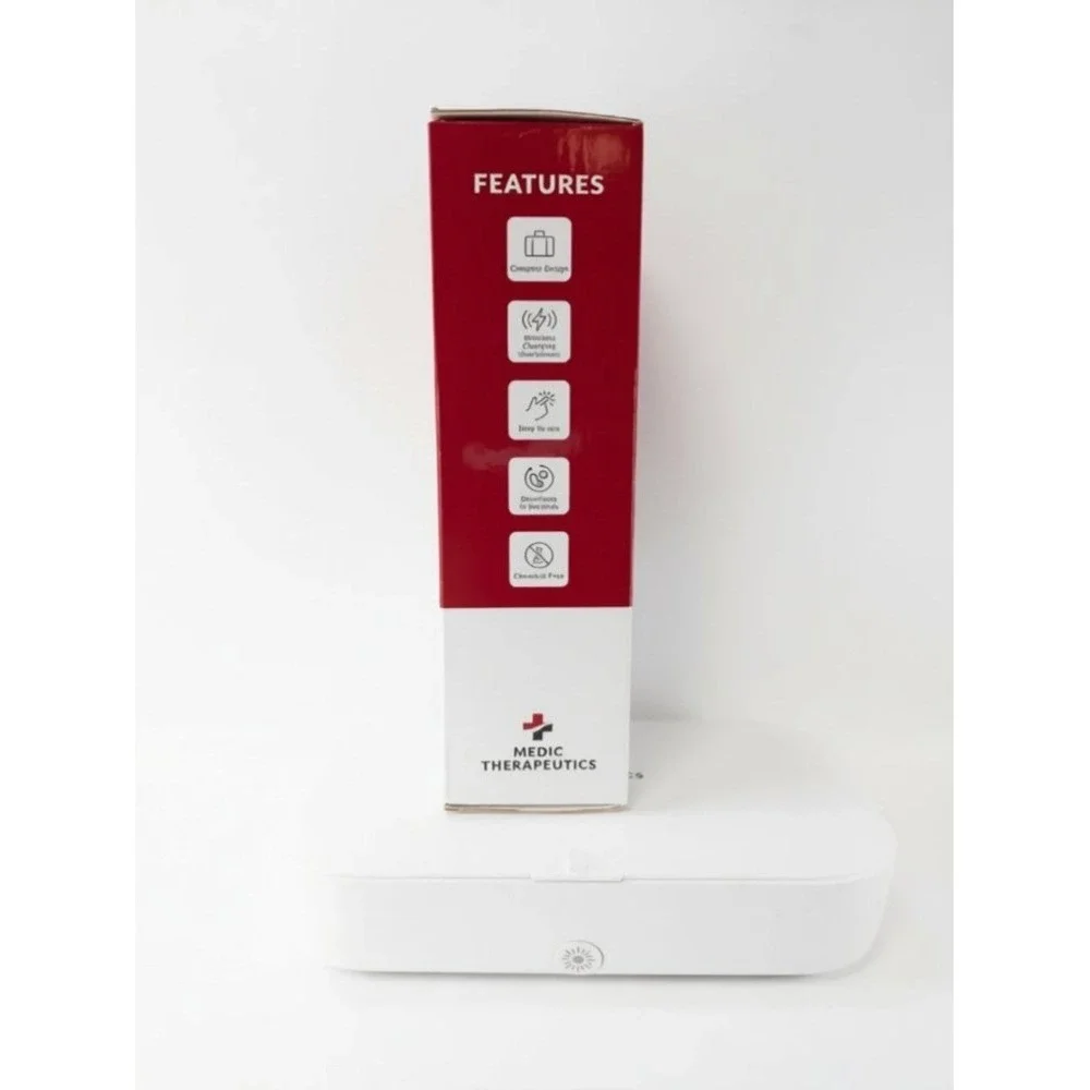 MEDIC THERAPEUTICS UVC LED Sterilizing‎ Box Wireless Charging Pad White